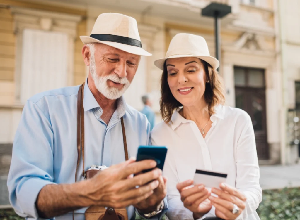 Couple on Holiday-travel tips for hearing aid users Couple on Holiday-travel tips for hearing aid users